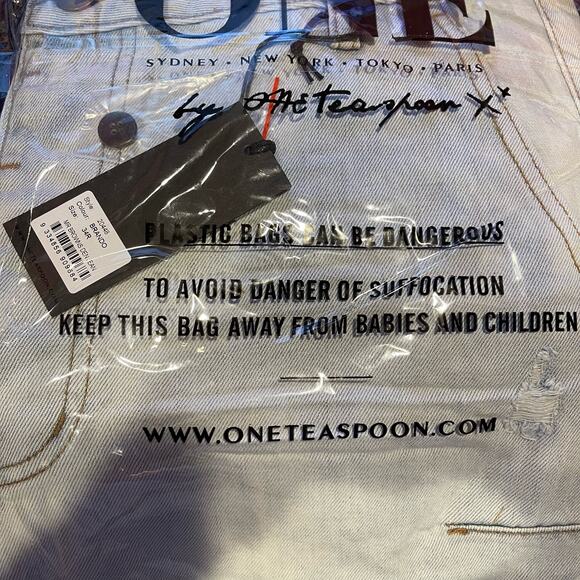 Man X One Teaspoon Mr Browns Jeans 34 Regular Brando NWT - Picture 12 of 12